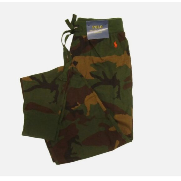 Polo Ralph Lauren Men's Camo Print Knit Jogger Pajama Pants - Picture 1 of 6